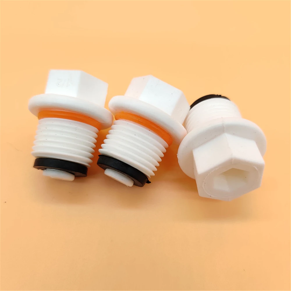 PPR Raw Material With Water Pipe Bulkhead External Wire Plug Cap Four Points Thickened Inner Hexagon Plastic Accessories