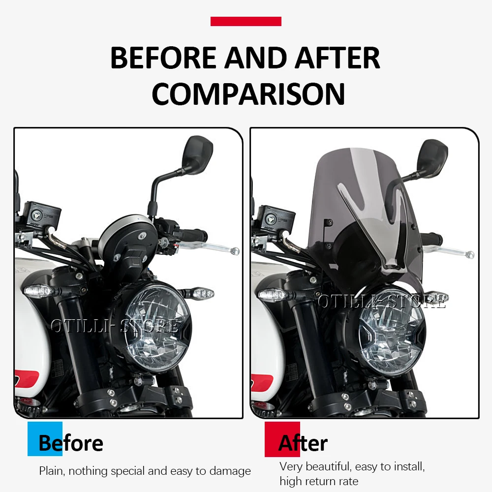 Fit For TRIDENT Trident 660 2024 2023 NEW Motorcycle Windscreen For Trident660 Accessories Windshield Baffle Air Wind Deflectors