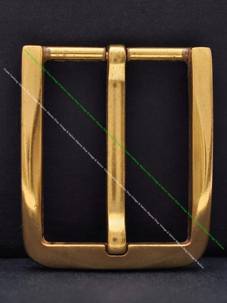 Boucles de Ceinture Robustes en Laiton Plaqué pour Homme, Accessoire en Jean Classique, Bricolage, Artisanat du Cuir, 35mm