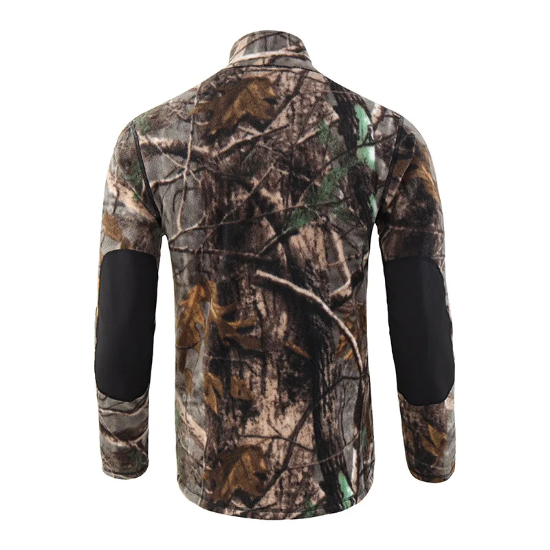 Men\'s Outdoor Hiking Warm Fleece Jacket Liner Fans Hunting Training Tactical Jackets Autumn Winter Windproof Pullover Tops