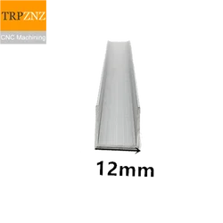 U-shape  Aluminum, Outer width 12mm, length 50cm,aluminum alloy glass covered edge strip