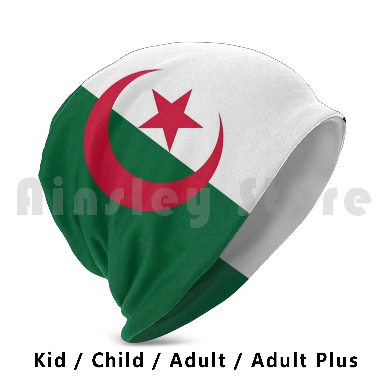 Flag Of Algeria , Algerian Flag Beanies Knit Hat Hip Hop Flag Of Algeria Algerian Flag Algeria