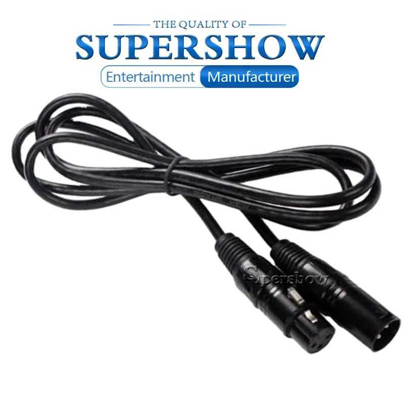 3-pin Connector Signal DMX Cable (1M-15M) DMX512 Stage Lighting Signal Cable LED Par Light Moving Head Light