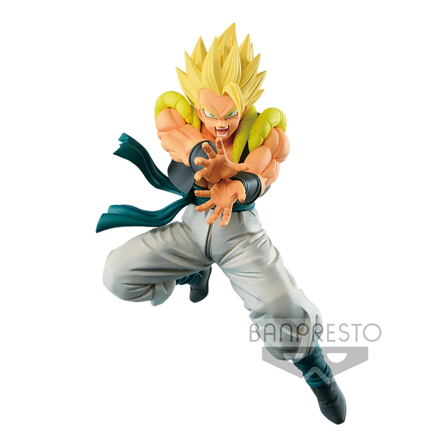 Banpresto Dragon Ball Super Anime Figurines SSJ Gogeta Kamehameha PVC Action Figures DBZ Figurals Collectible Model Doll Toys