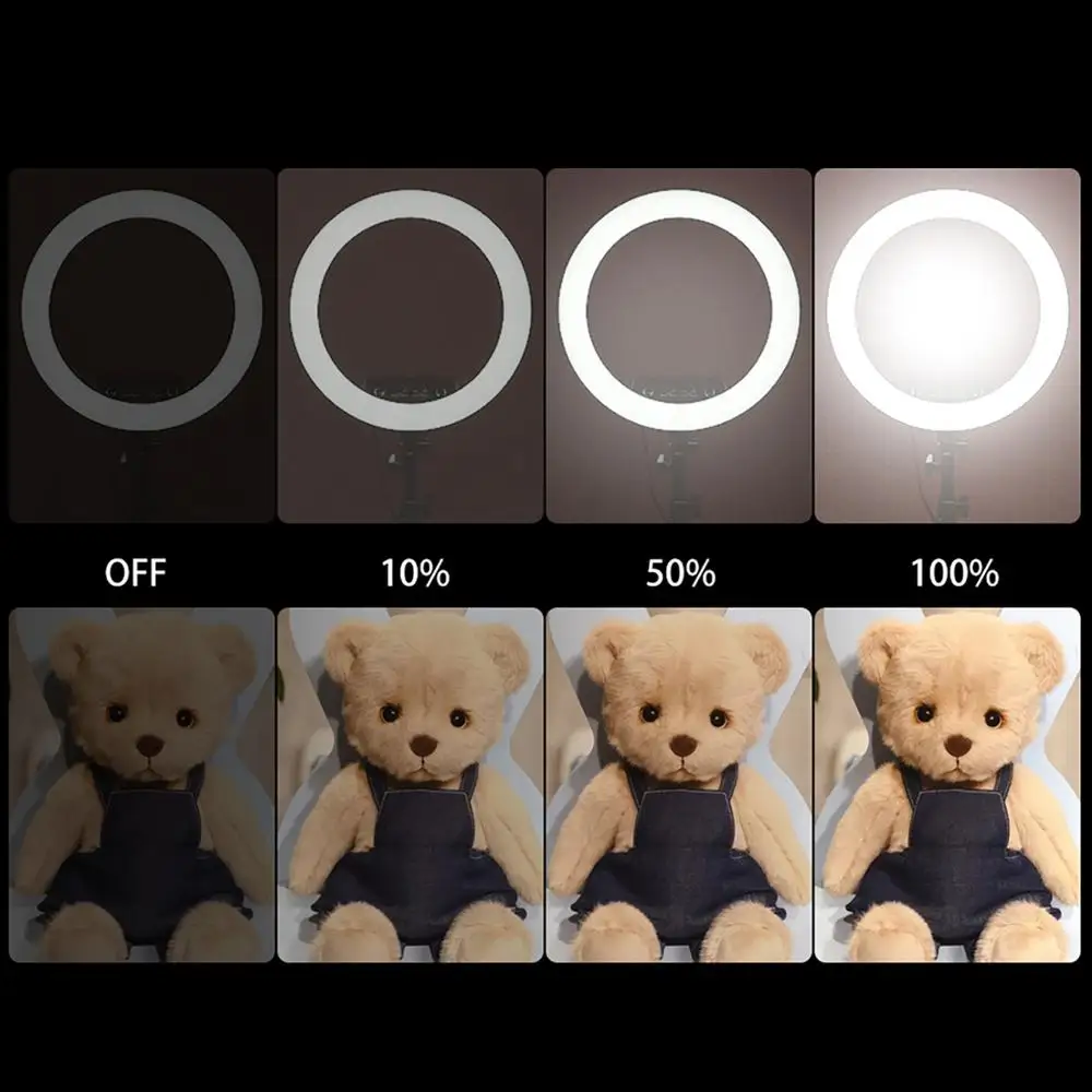 Anillo de luz LED RGB para estudio fotográfico, lámpara grande de 14 y 18 pulgadas con soporte para trípode para vídeo, maquillaje, TikTok, Youtube y Vlog