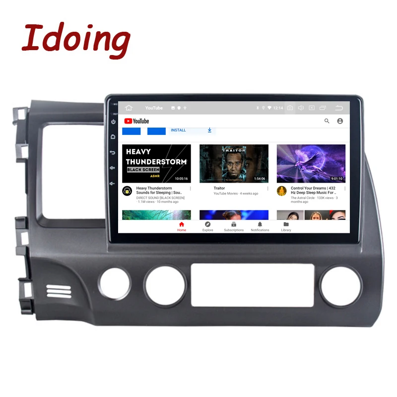 Idoing Android Car Radio Player GPS Navigation For Honda Civic8 FK FN FD 2005-2012 CarplayAuto Bluetooth Head Unit Plug And Play