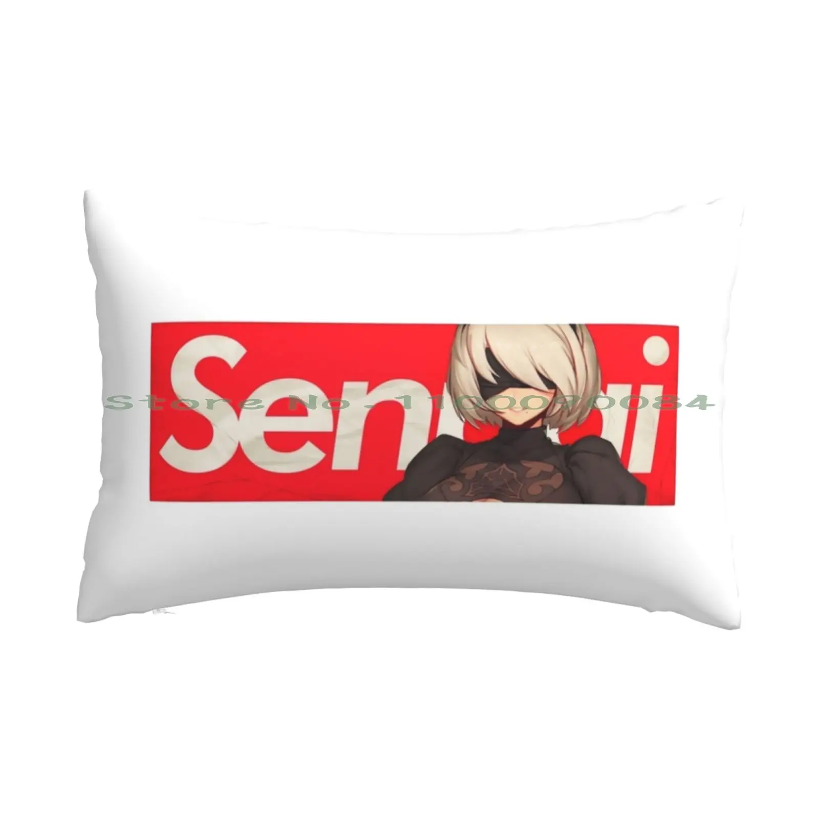 Yorha No.2 Type B | Nier Senpai Pillow Case 20x30 50*75 Sofa Bedroom Bending Guitar Technique Guitarist Guitar Player Electric