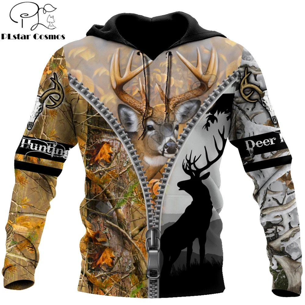 

Beautiful Deer Hunting 3D Printed Fashion Mens Autumn Hoodie Sweatshirt Unisex Streetwear Casual Zip Jacket Pullover KJ543