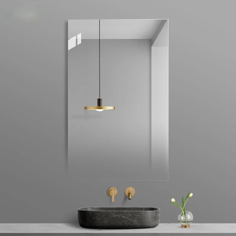 Simple Frameless Gradient Transparent Ghost Mirror Original Art Decorative Wall Hangings Bathroom Mirror NordicIns Creative Gray