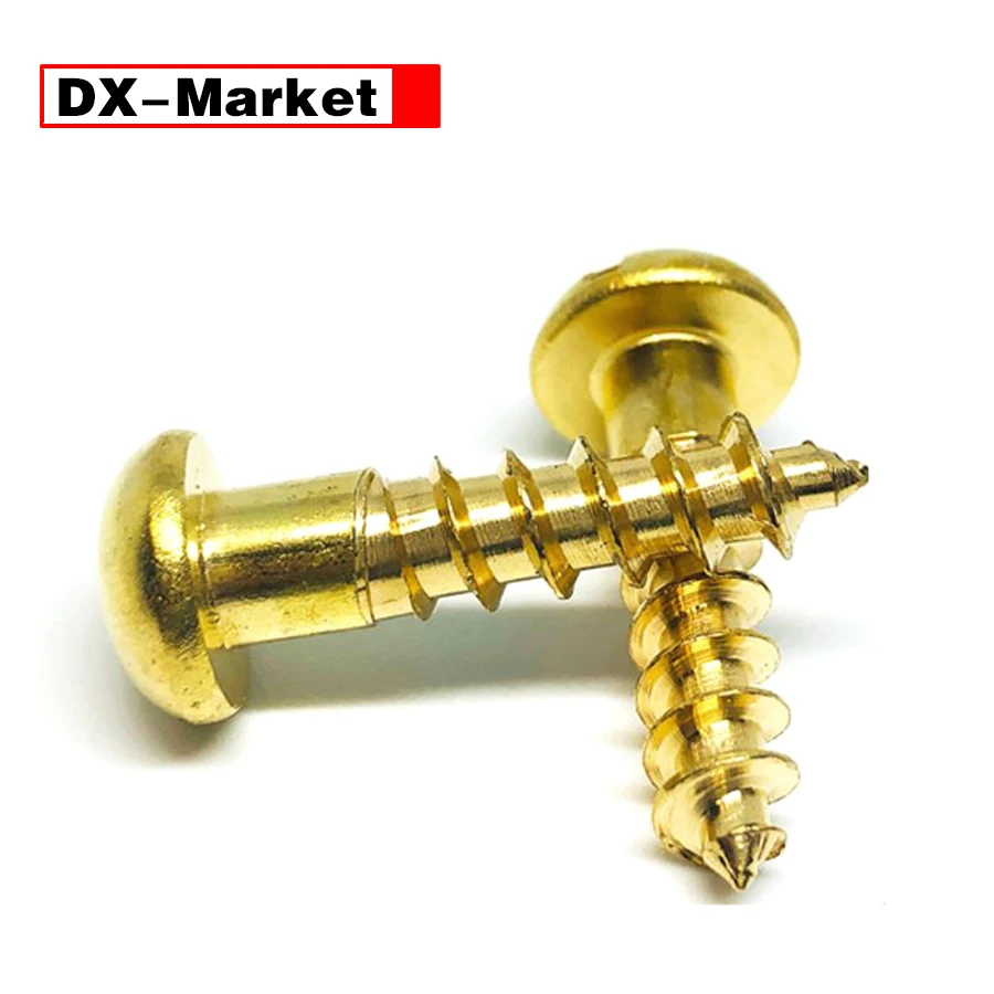 M5 M6 Pure Brass Self Tapping Screws ,Brass Slotted Pan Head Screw ,A062