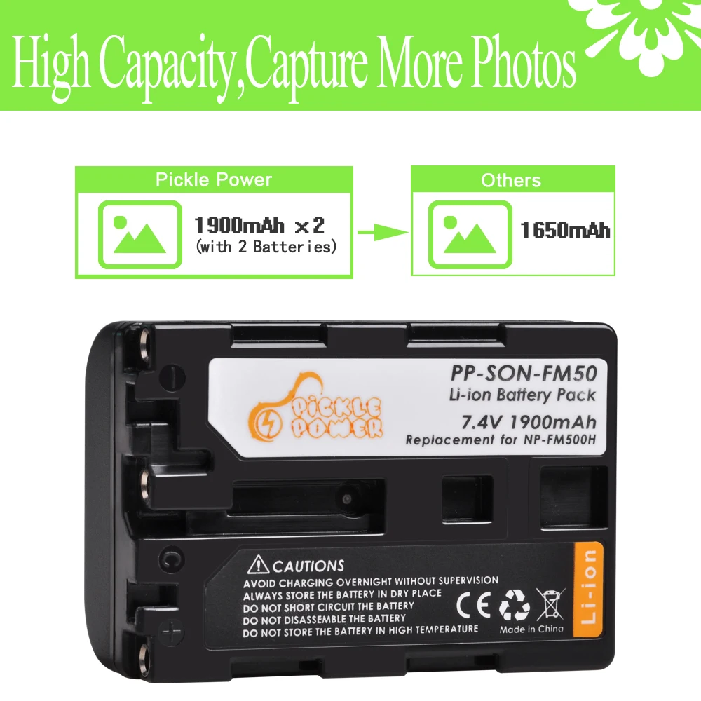 1900mAh NP-FM50 NP FM50 NP-FM50 FM55H and LED Dual USB Charger for Sony NP-FM51 NP-FM30 NP-FM55H DCR-PC101 A100 Series DSLR-A100