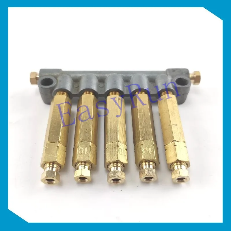 Detective volumetric Oil distributor/separator valve divider 5 outlets for centralized lubrication system