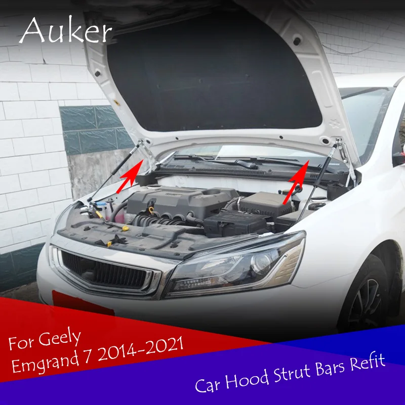 Refit Bonnet Hood Gas Shock Lift Strut Bars Support Rod Spring Bracket Car-styling For Geely Emgrand 7 EC7 2014-2021