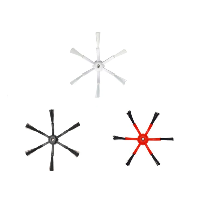 6 patas escova lateral para xiaomi roborock todas as séries s5 s50 s51 s52 s55 s6 s60 s61 s5 s6 max maxv puro e20 e4 robô aspirador de pó