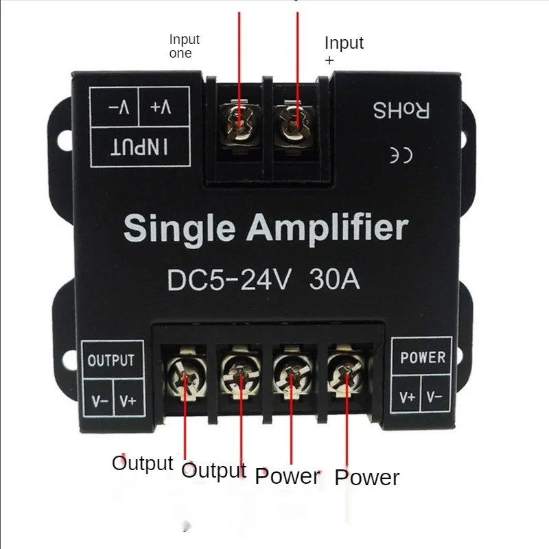 DC 5V-12V 30A Led Signal Verstärker Dimmer Erhalten Monochromatische Signal Von EINEM LED-Dimmer und Senden zu Einem Anderen Satz von LED Quellen