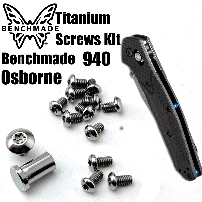 

Custom Made Titanium Screw For Benchmade 940 Osborne Knife Handle Screw Folding Knife Parts Make Accessories