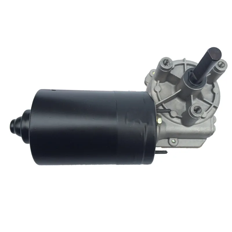 DC12V 24V 60W High Speed 100-550RPM 6N.m 61mm Nylon Gear Turbine Worm Gear Brush Motor With D Shaft