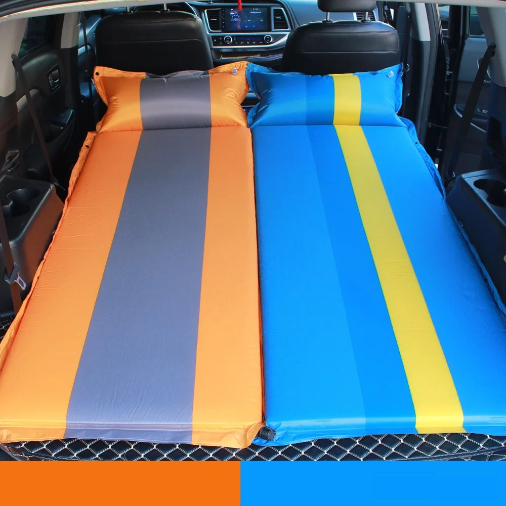 Nowe automatyczne nadmuchiwane łóżko samochodowe Hatchback Travel Bed Air Mattress Covers Rest For Ibiza VW Golf 4 Ford Fiesta Focus 2 Opel Astra