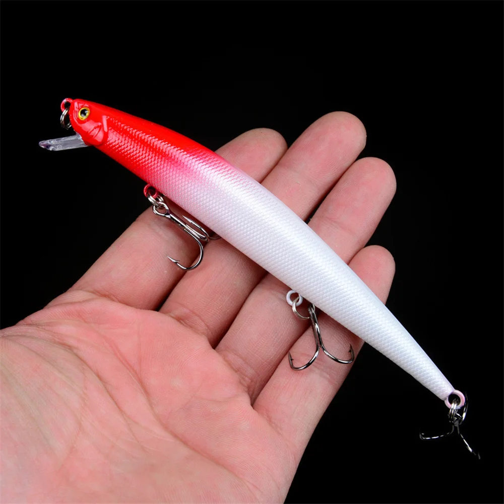1PCS Floating Minnow Fishing Lure 12.5cm 12.5g  Long Shot Crankabit Wobbler Tackle Isca Artificial Hard Bait Pesca For Bass Pike