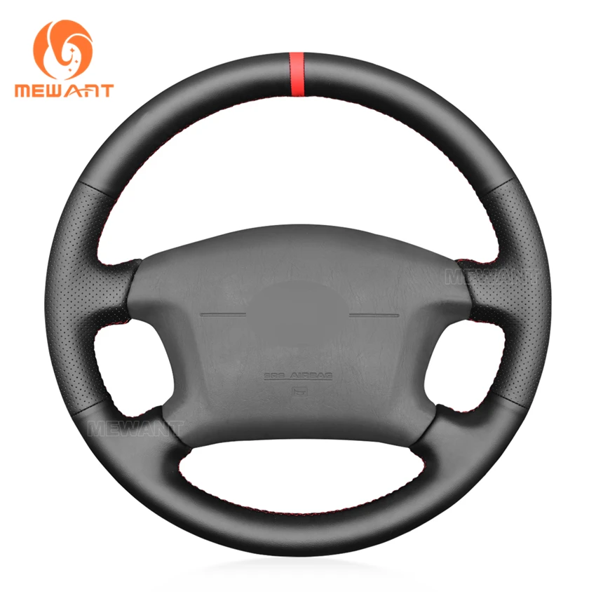 

MEWANT Black Artificial Leather Steering Wheel Cover for Toyota 4Runner Camry Corolla Sienna Tundra 1997 1998 1999 2000-2003