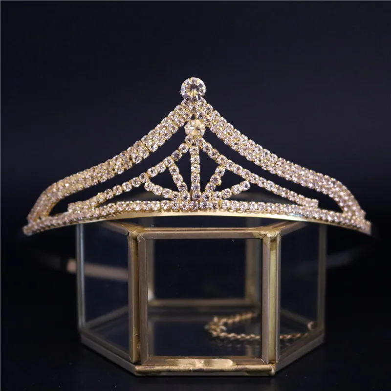 2020 New Fashion Wedding Crown For Bride Headpiece Baroque Tiara And Crown Luxury Princess Zircon Rhinestone Hair Accessories