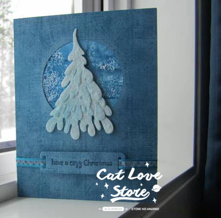 قوالب تقطيع المعادن لشجرة الكريسماس ، استنسل سكرابوكينغ ، صنع البطاقات ، الحرف الزخرفية ، النقش ، قوالب جديدة لعام 2019 #6