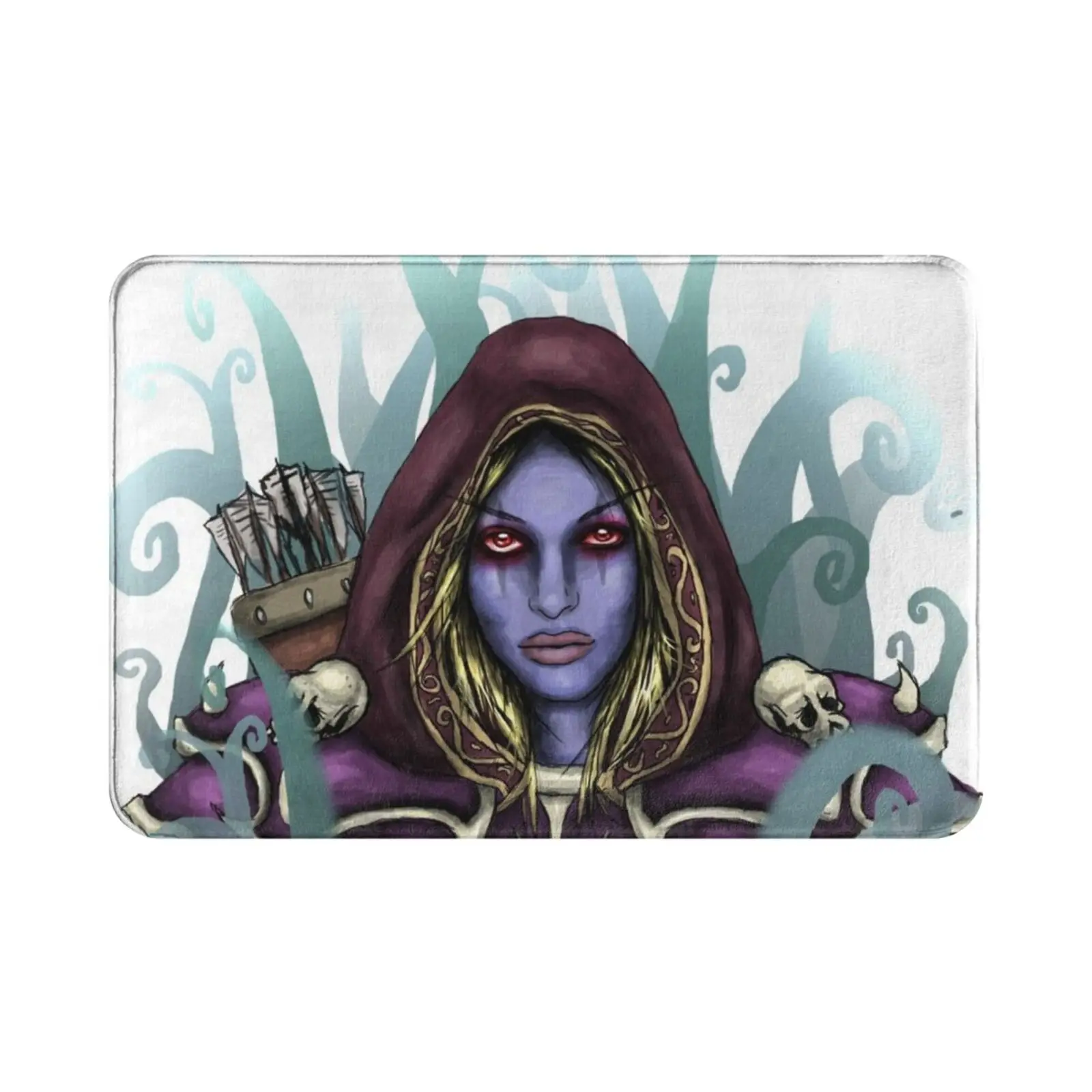 Sylvanas Windrunner Carpet Mat Rug Cushion Soft Non-Slip Sylvanas Sylvanas Windrunner Wow World Or Game Gamer Girl Gamer