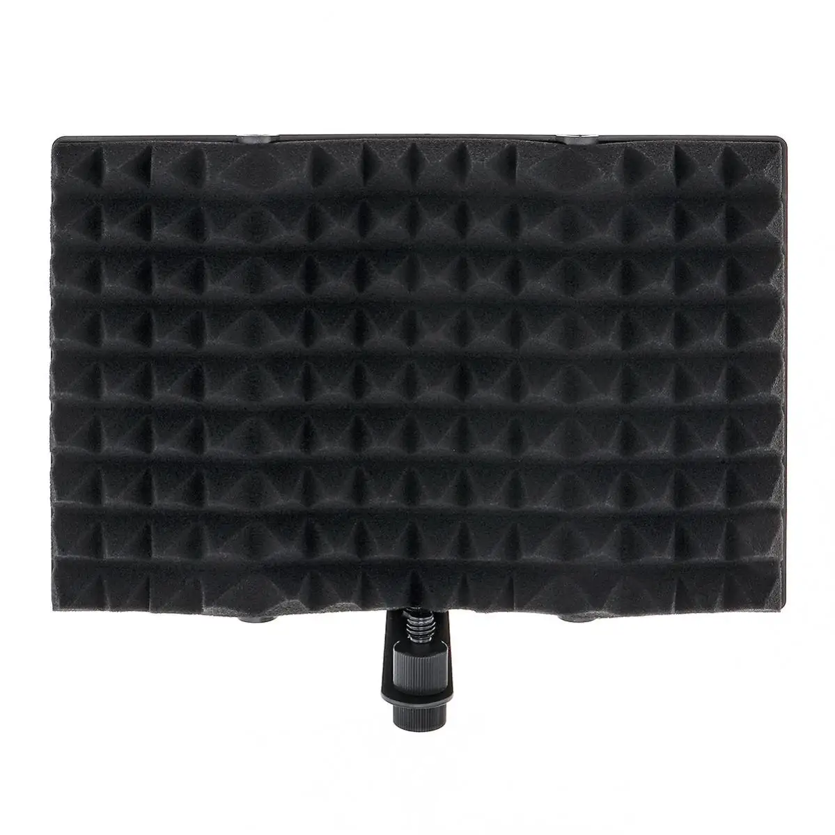 Plastic Microphone Isolation Shield 3-Panel Curved Surface Wind Screen 3/8\