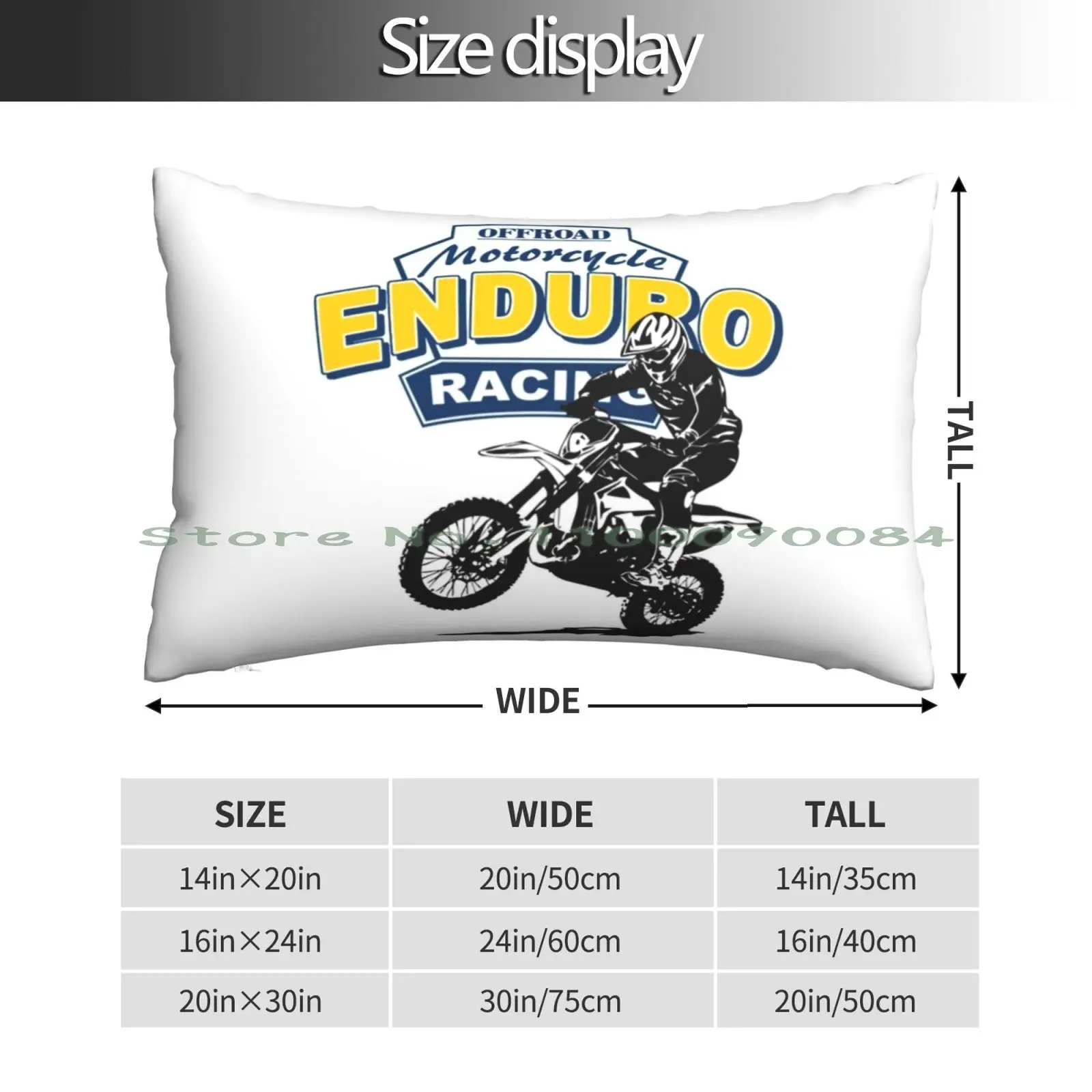 Enduro-Offroad Pillow Case 20x30 50*75 Sofa Bedroom Sexy Bf Trending Sexy Bf Christmas Sexy Bf Holiday Sexy Bf Birthday Sexy Bf