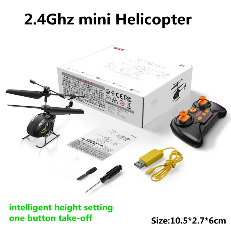 2.4Ghz RC Helicopter Drop Resistant Mini Aircraft Air Pressure Altitude Hold With LED Lamp For  Boy Children's Toy Drone