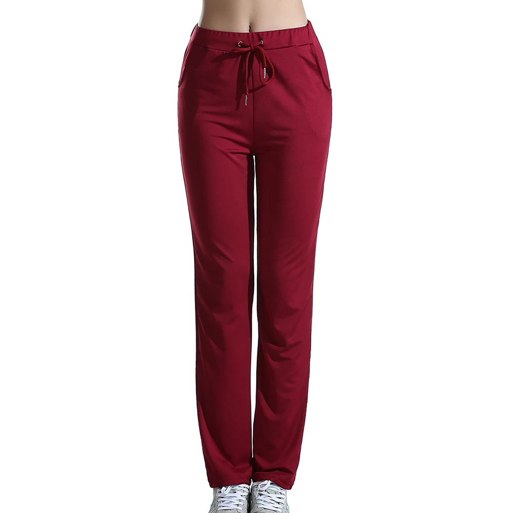 woman pants Elastic Sports Workout Running Pants Drawstring Solid Color Trousers streetwear women женские штаны брюки женские