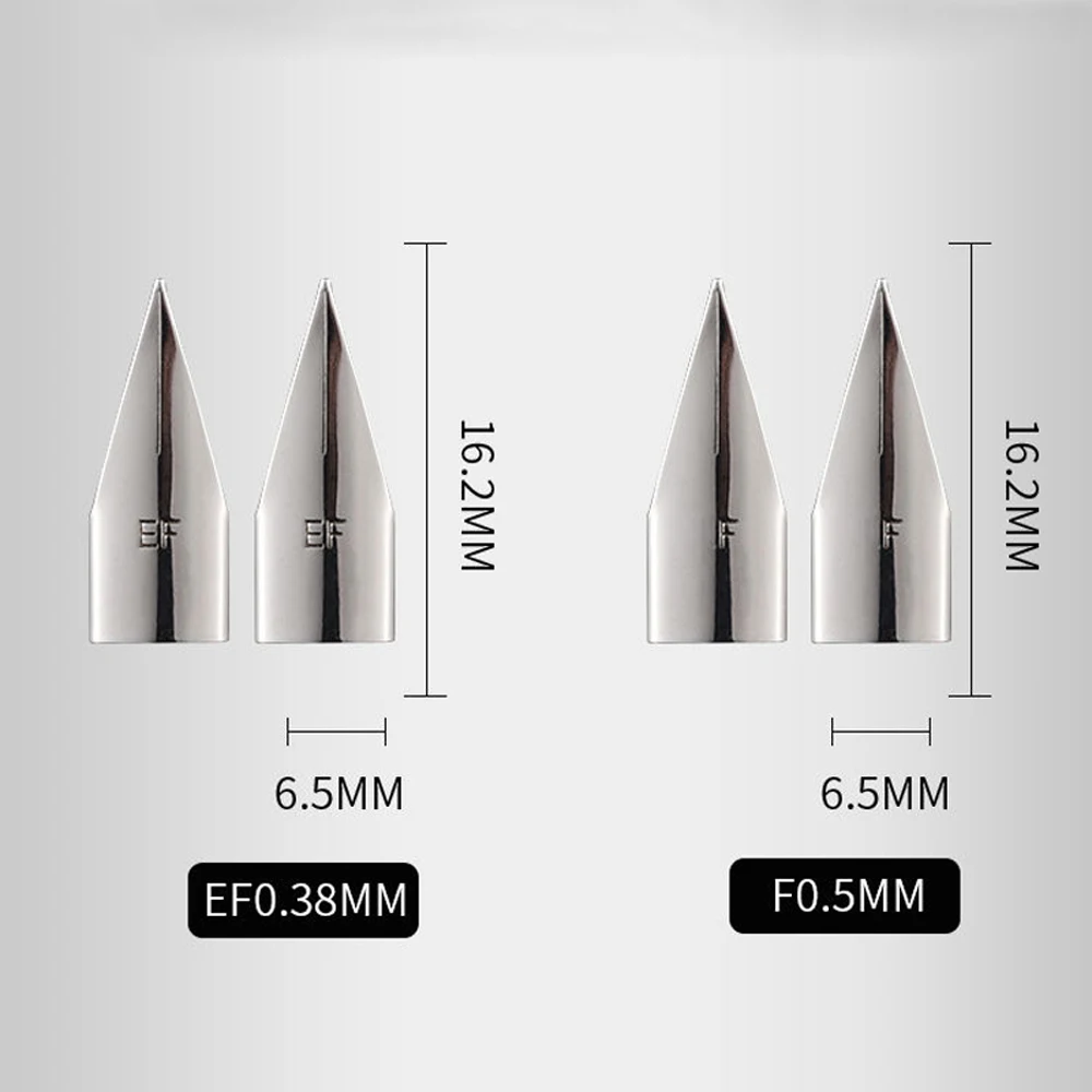 6pcs fountain pen EF or F nib international standard fit For HERO 359 type many series can be changed