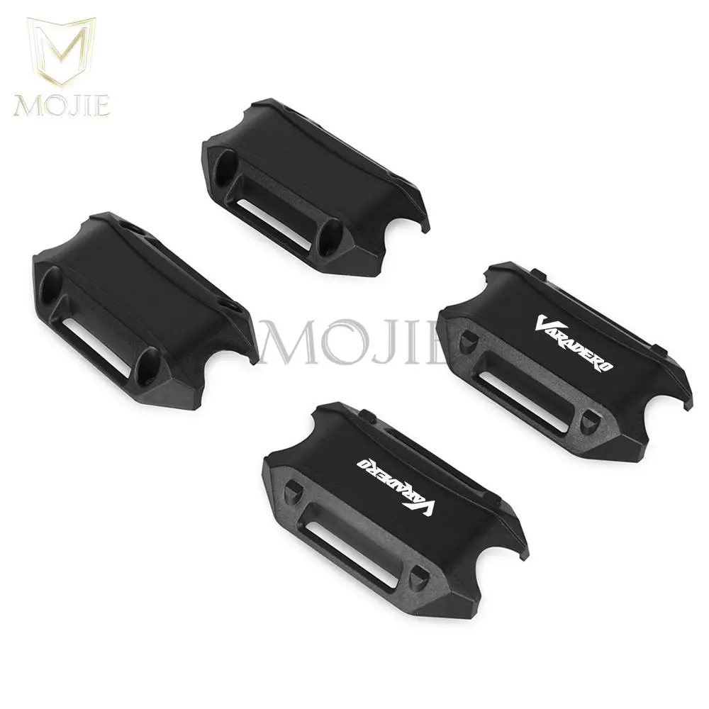 Bloco de proteção para motor de para-choque de motocicleta, barra de colisão decorativa de 25mm para honda xl1000 xl1000v xl 1000 varadero 1999-2013