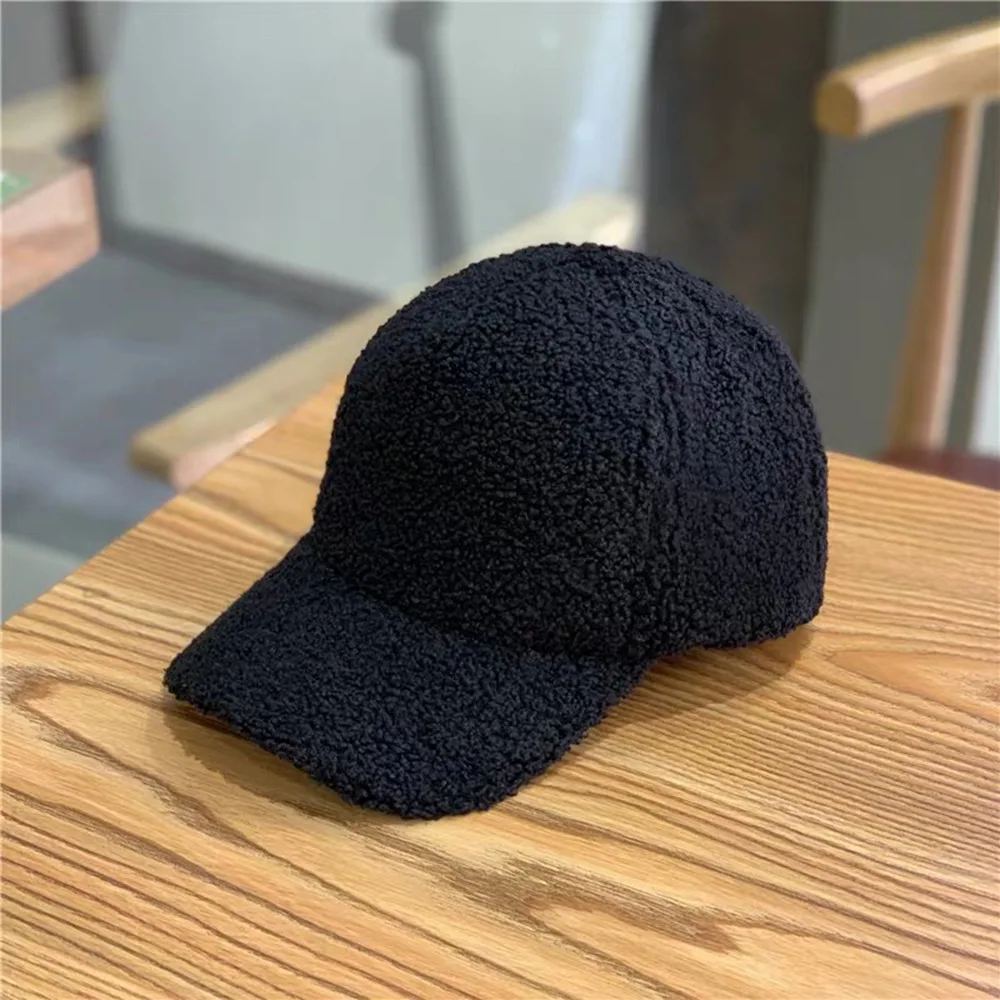 Winter Caps for Women Men Wool Baseball Cap Thicken Warm Pure Color Casquette Hat Men Women Hats Wholesale