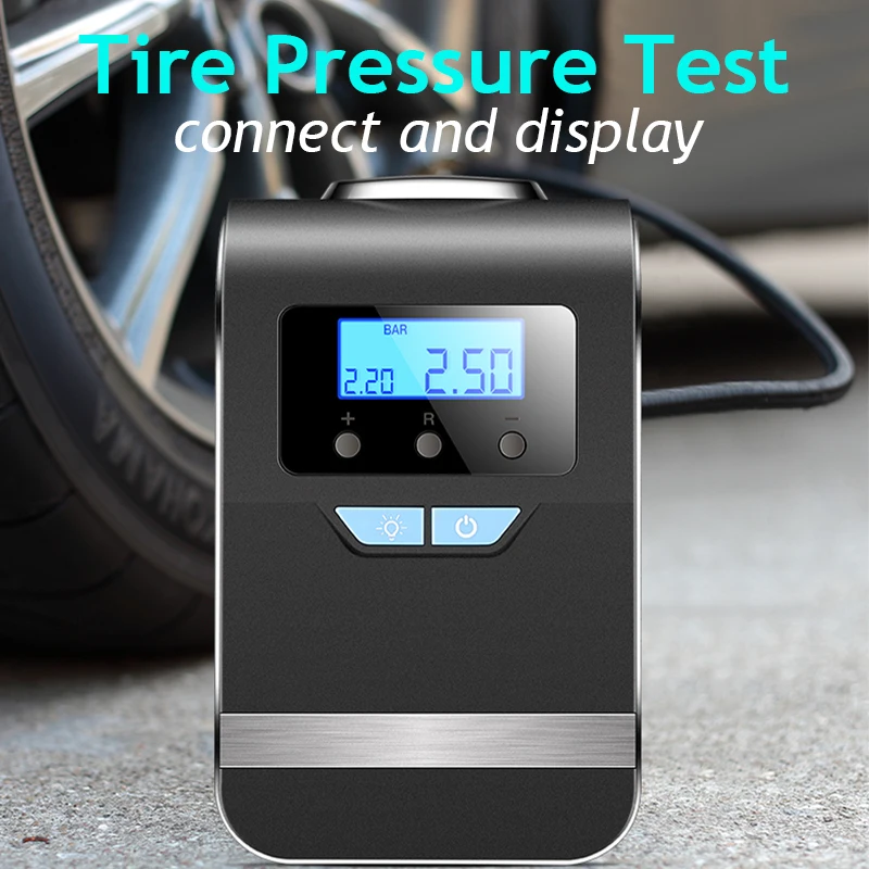 

Car LED Large Screen Dual Tire Pressure Digital Display Preset Air Compressor Portable 12V Car Tire Automatic Inflator