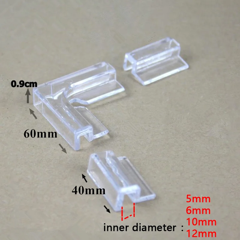 Aquarium glass protection Angle Aquarium Tank Glass Cover Acrylic Clip Strong Support Holder 5mm 6mm 10mm 12mm Glass  1 Pcs