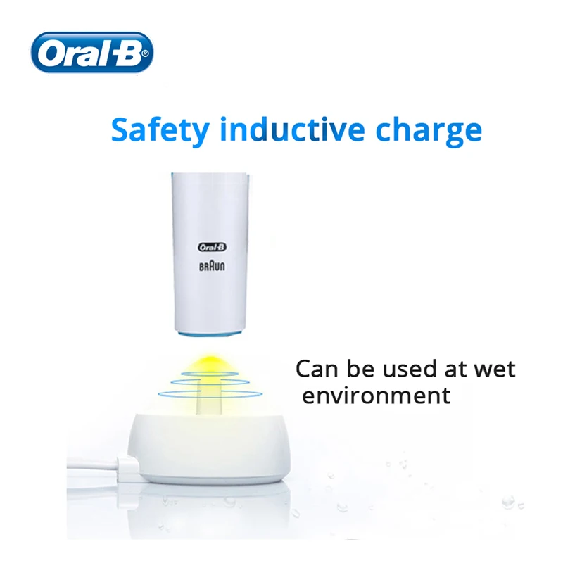 Oral B Vitality แปรงสีฟันไฟฟ้า Precision Clean 2 นาทีจับเวลาชาร์จแปรงฟัน 4 ของขวัญเปลี่ยนหัวแปรง Oralb