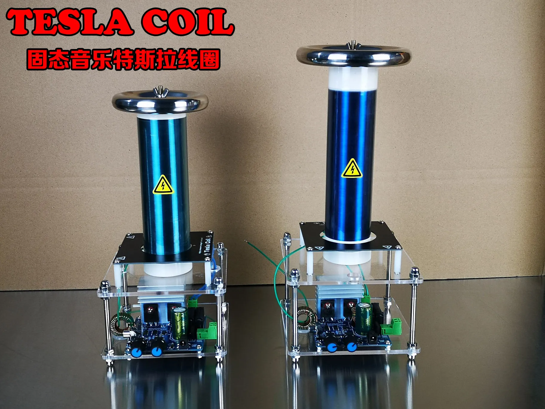 Tesla Coil Desktop Level Integrated Solid State Music Tesla Coil Finished Artificially Initiated Lightnin