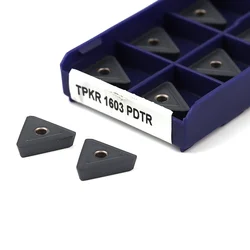 10pcs TPKR1603 TPKN1603 TPKR2204 TPKN2204 PDTR LT30 Carbide Milling Inserts CNC Lathe Metal Cutting Tools TPKR TPKN 1603 Blade