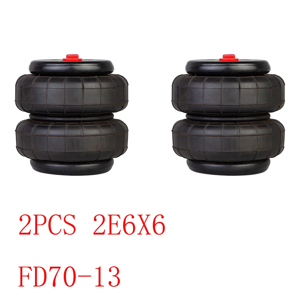 2 sztuk 2E6X6 FD70-13 Air Ride resor podwójny convolute gumowy resor pneumatyczny/poduszka powietrzna amortyzator