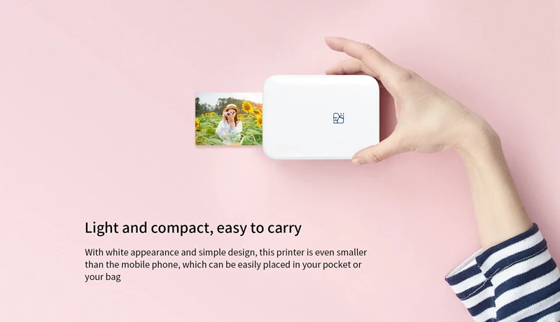 Portable Color Mini Bluetooth Wireless Inkless Printer Photo Printer MT53 Home Mobile Phone Photo Printer Photo Washing