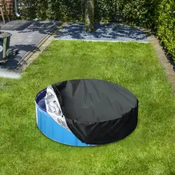 Foldable Pool Covers Kiddie Pool Dust Cover For Pet Bath Pool Round Pool Cover Solar Tarpaulin Swimming Pool Protection Cover