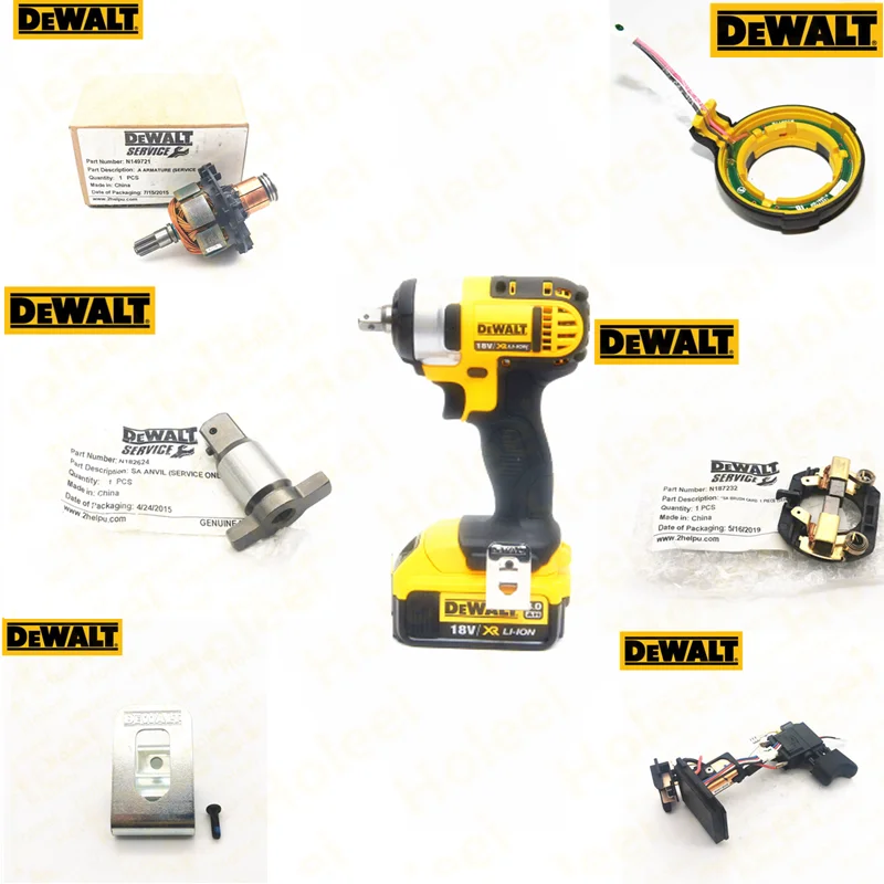carbon brush holder armature rotor switch trigger anvil for DEWALT DCF880 DCF880M2 DCF880HM2 DCF883B DCF883L2 DCF880B wrench