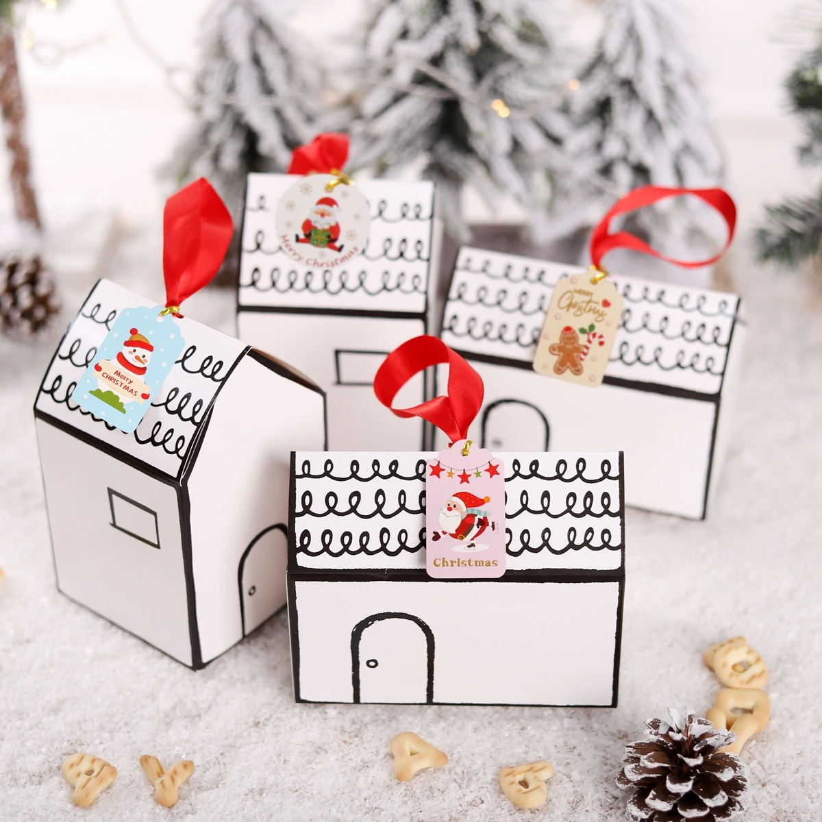 

Christmas Gift Box Merry Christmas Decorations for Home 2021 Navidad Noel Kerst Christmas Ornaments Xmas Gifts New Year 2022