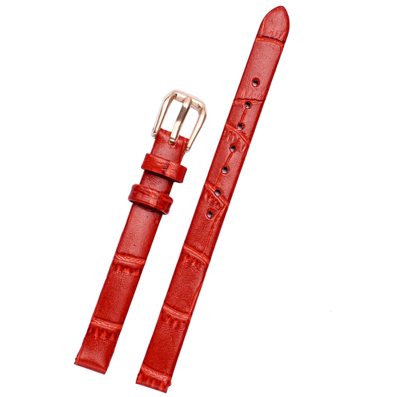 Genuine Leather Watch Bracelet Women Watchband Wristwatches Mini Band 6mm 8mm 10mm 12mm 14mm 16mm Small Size Watch strap