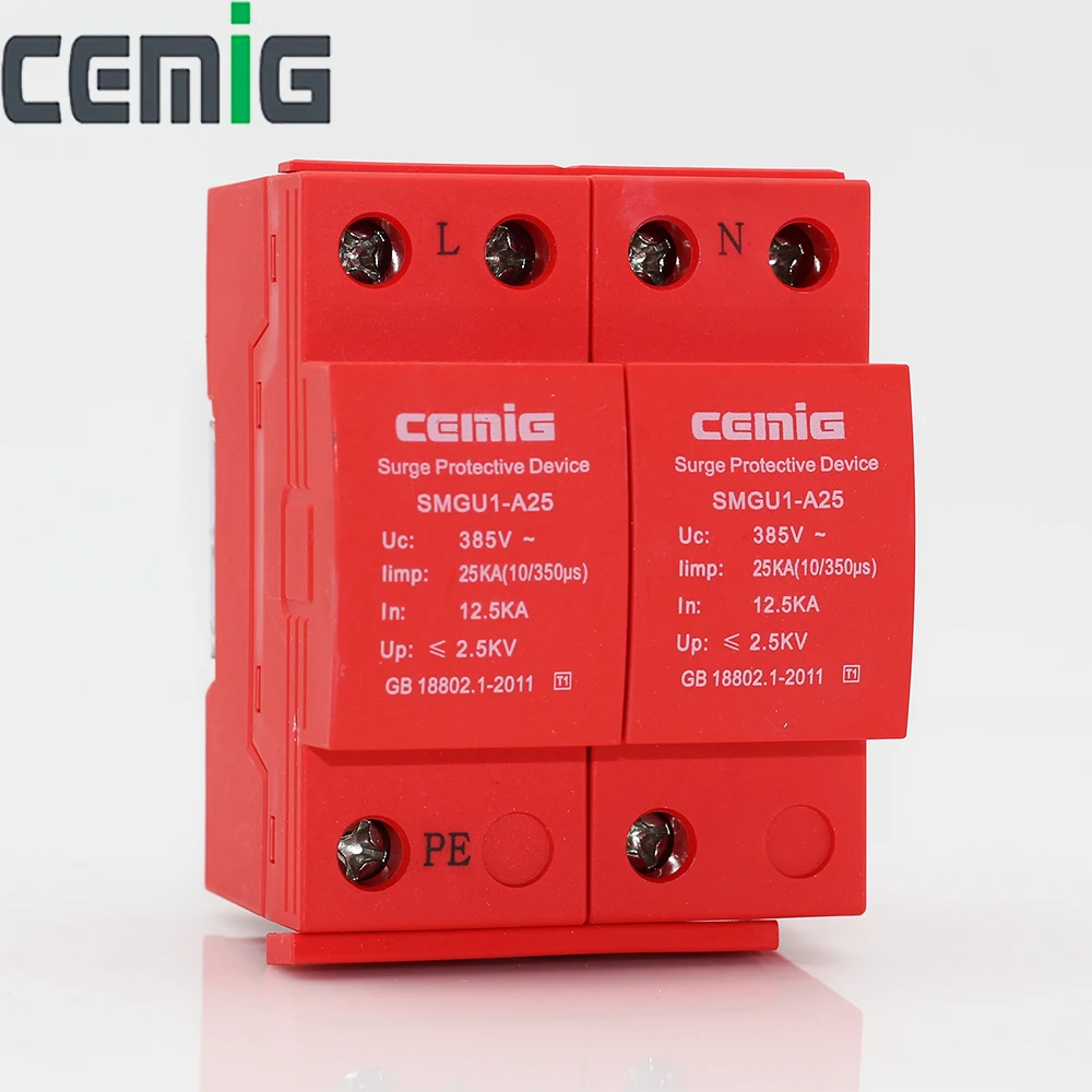 

A Class Gap-Type Surge Protector Device AC SPD 2P
