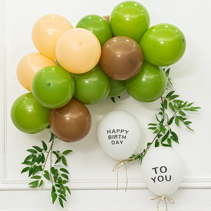 Vintage Macaron Balloon Combination, Morandi Color Balloon, Birthday Party, Wedding Decoration Supplies, 50Pcs