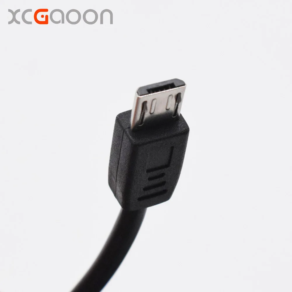 XCGaoon-وحدة محول تيار مستمر للسيارة ، إدخال 12 فولت 24 فولت 5 فولت 2 أمبير مع كابل USB صغير (مستقيم) ، حماية منخفضة الجهد ، طول 3.1 متر