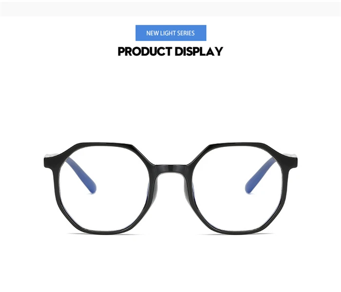 Frauen Männer Student Polygon Kurzsichtige Brille Fertig Ultraleicht PC Rahmen Kurzsichtige Brillen Rezept -0,5 -1,0 bis -6,0 – Detail 3