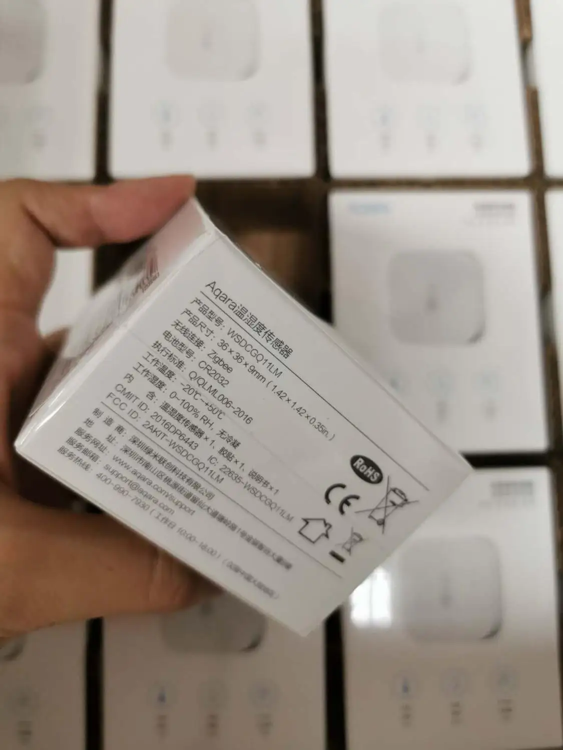 Aqara-Sensor inteligente de temperatura y humedad, dispositivo que funciona con Xiaomi Home, Android, IOS, Control por aplicación Homekit